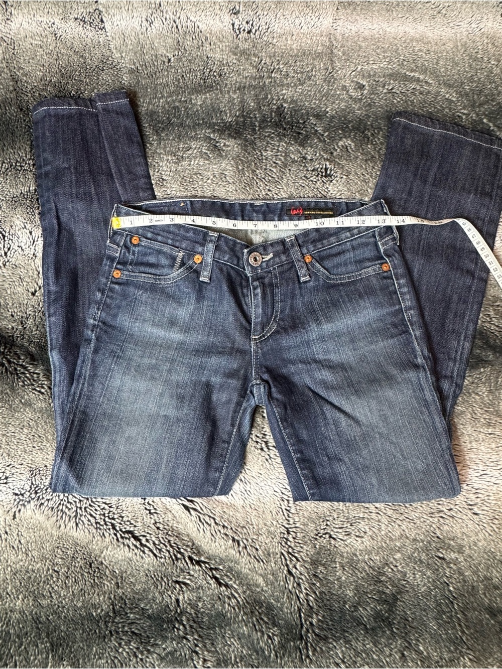 AG Adriano Goldschmied Dark Indigo Straight Leg Jeans